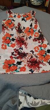Tradition Floral Tunic Lightweight Summer Style Sz 18P